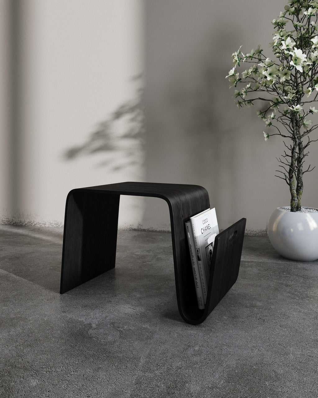 Brookside End Table in Black.