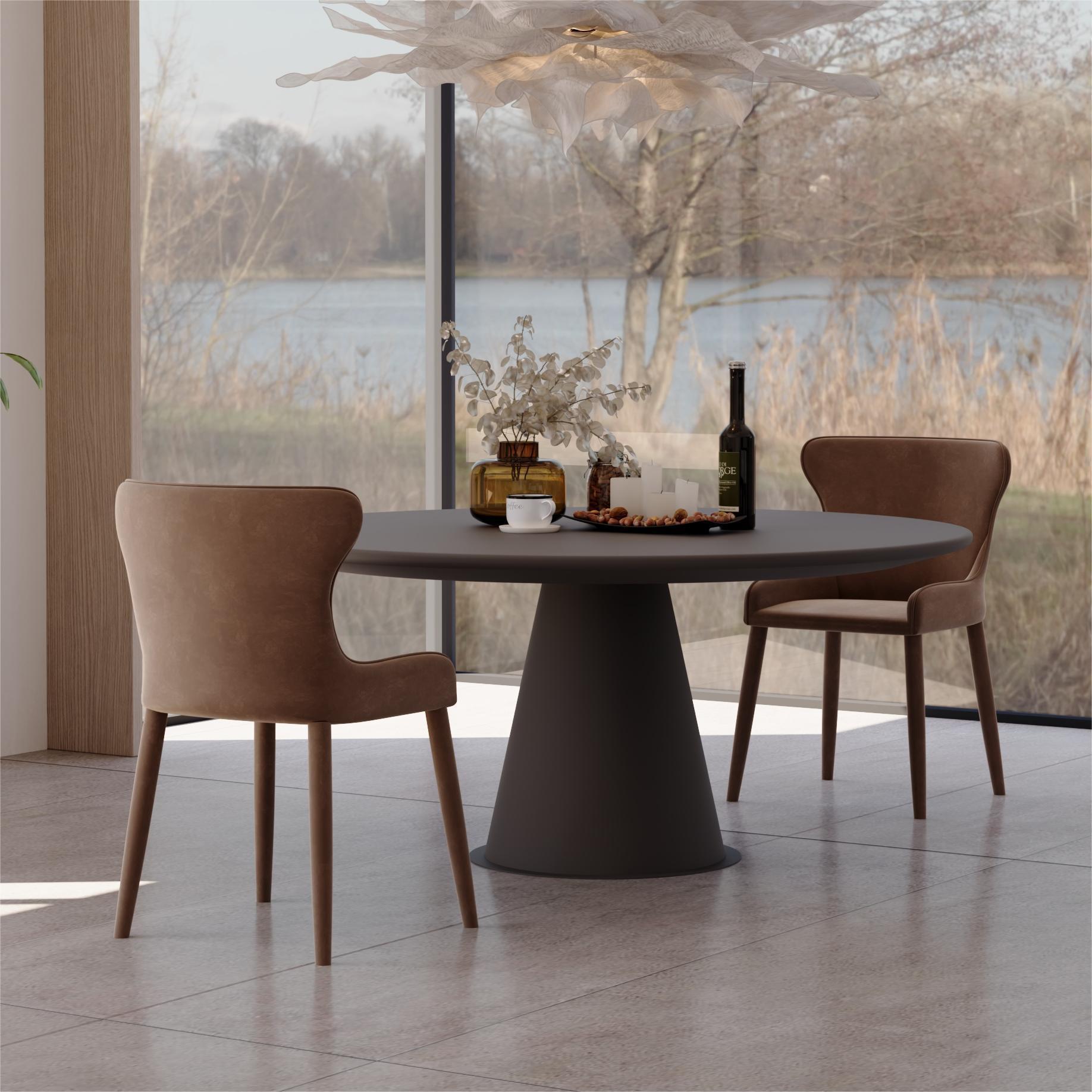 PU Leather Dining Chair Set of 2 for Modern Kitchens.