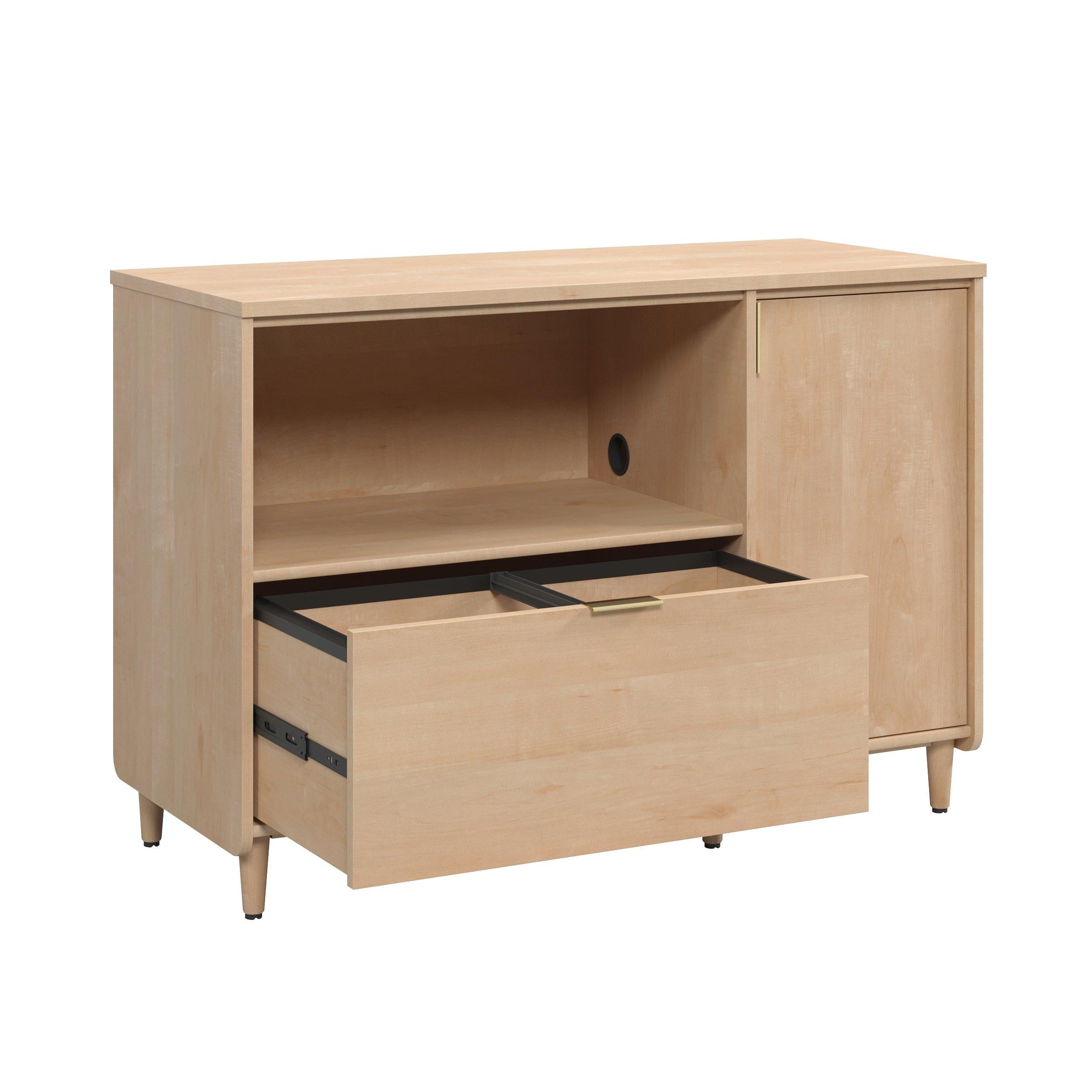Credenza for TVs up to 46 inches with Concealed Storage.