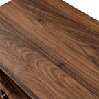 Modern Nightstand with Charging Station & Storage Drawers.