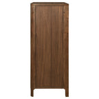 Verona Walnut 5-drawer Chest with Cedar Lined Drawers.