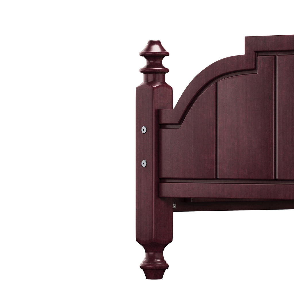 Full Size Wooden Bed Frame with Headboard, Easy Assembly.