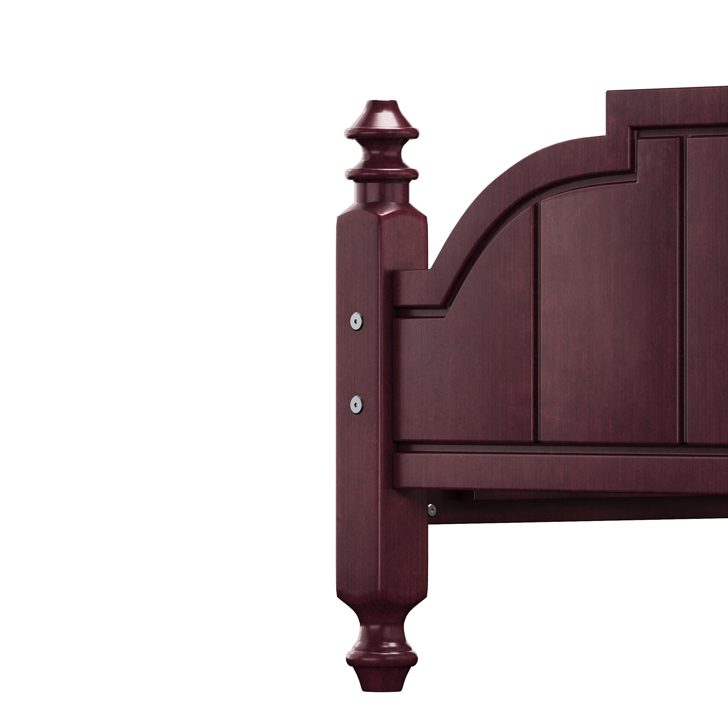 Full Size Wooden Bed Frame with Headboard, Easy Assembly.