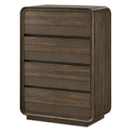 Mid-century Wooden Chest Storage with Five Drawers.