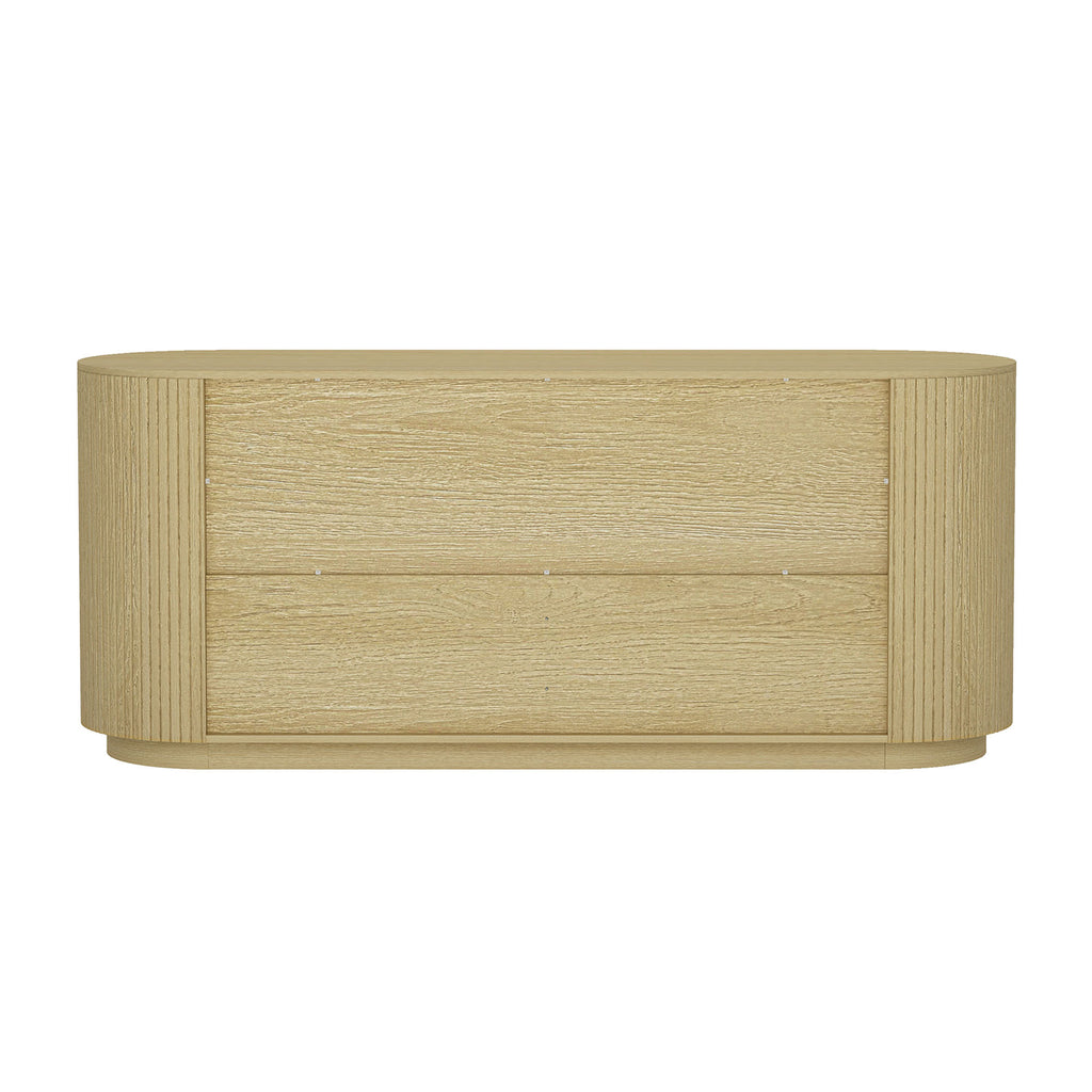 Olivia 71' Dresser in Natural Oak (6-Drawer)