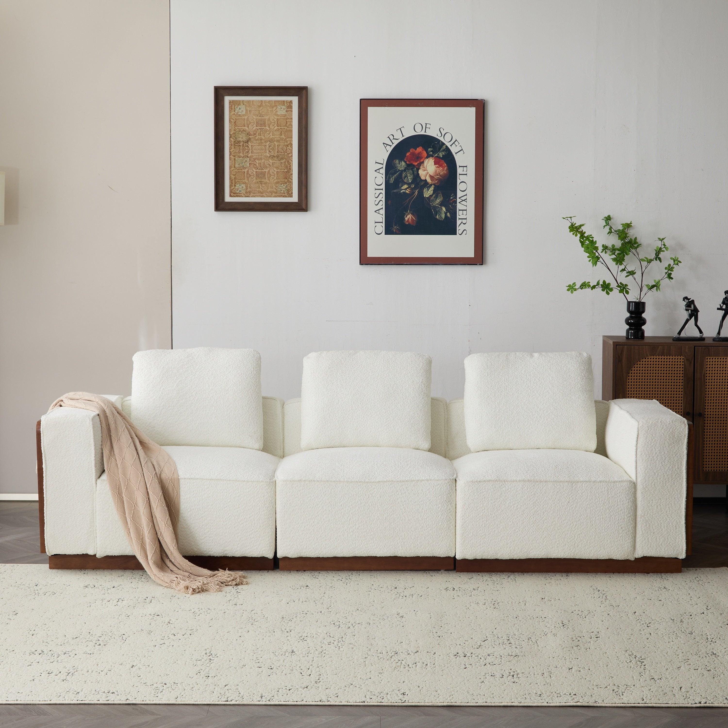 CHITA Modular Sectional Sofa with Wider Seats.