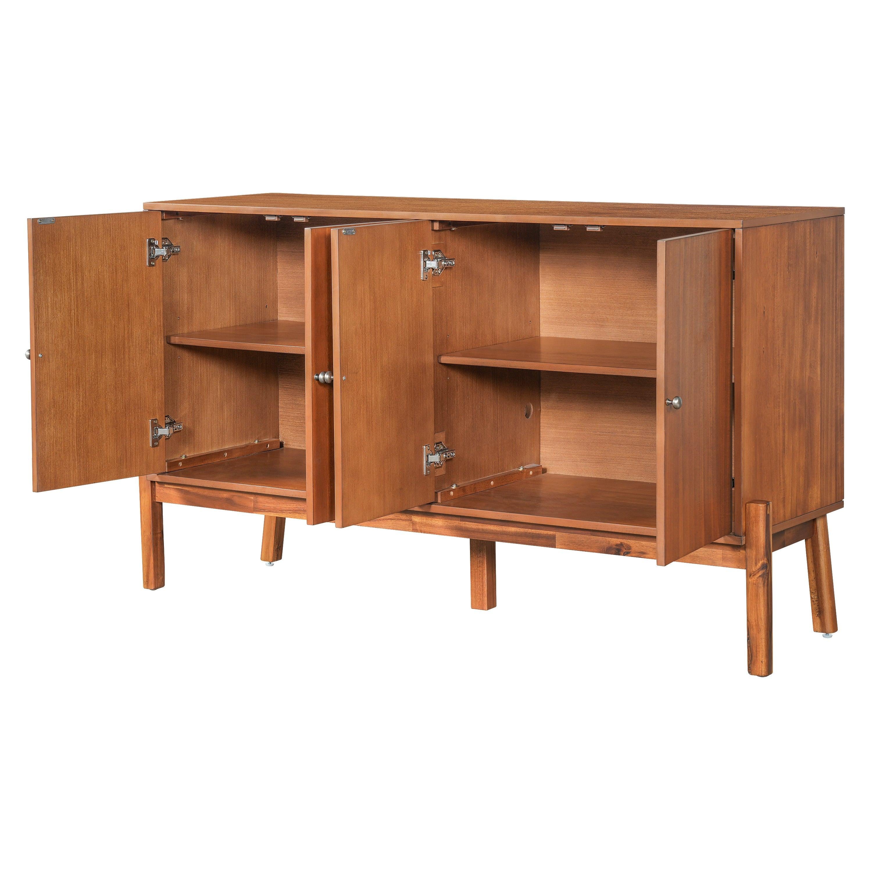 Acacia Wood Sideboard Cabinet for Dining or Living Room.