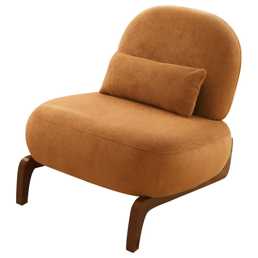Accent Chair with Solid Wood Legs for Cozy Spaces.