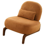Accent Chair with Solid Wood Legs for Cozy Spaces.