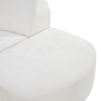 111' Modern Curved Sectional Sofa for Living Room Comfort.