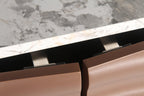 Modern Luxury Sideboard Cabinet with Unique 3D Wave Texture.