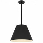 16 inch Diameter Integrated LED Black Pendant.