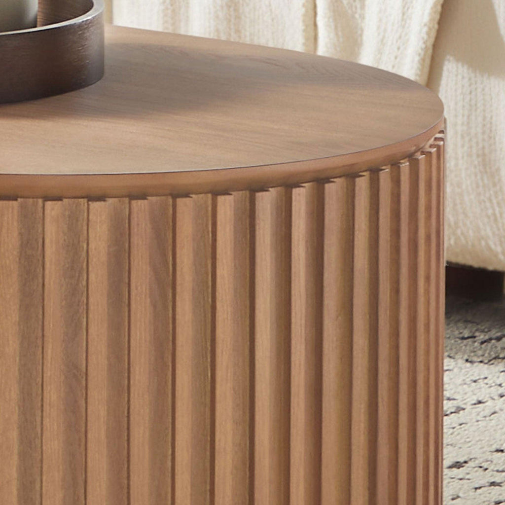 51.18'' Oval Coffee Table - Mid Century Modern Design.