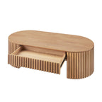 51.18'' Oval Coffee Table - Mid Century Modern Design.