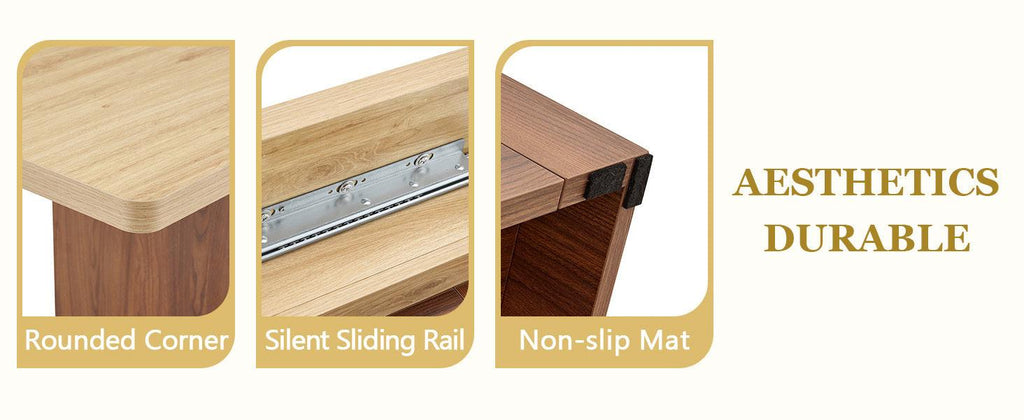 Expandable Dining Table with Storage - 59 to 71 inches.
