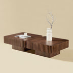 Modern 2PCS Square Coffee Table Set for Living Room.
