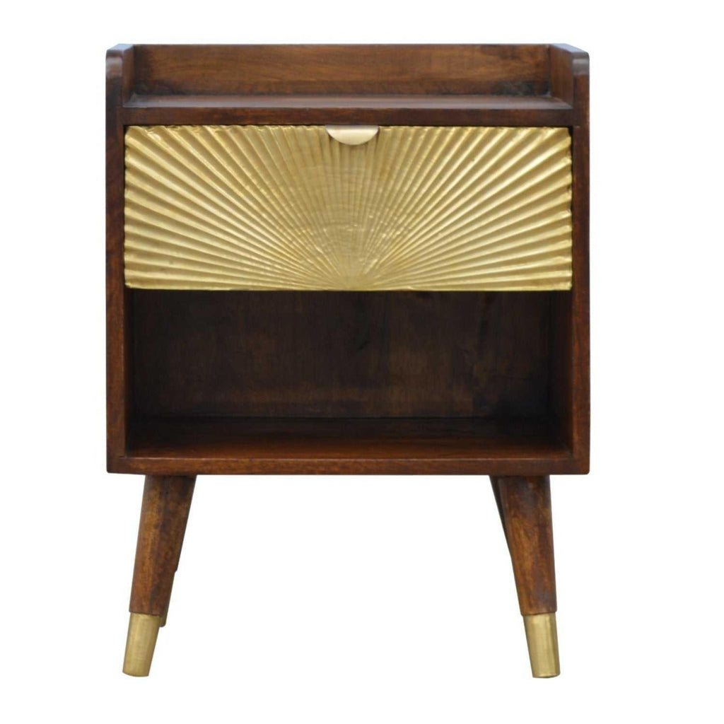 Manila Gold One Drawer nightstand.