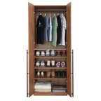 Lee 32' Wardrobe Closet in Golden Brown