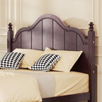 Full Size Wooden Bed Frame with Headboard, Easy Assembly.