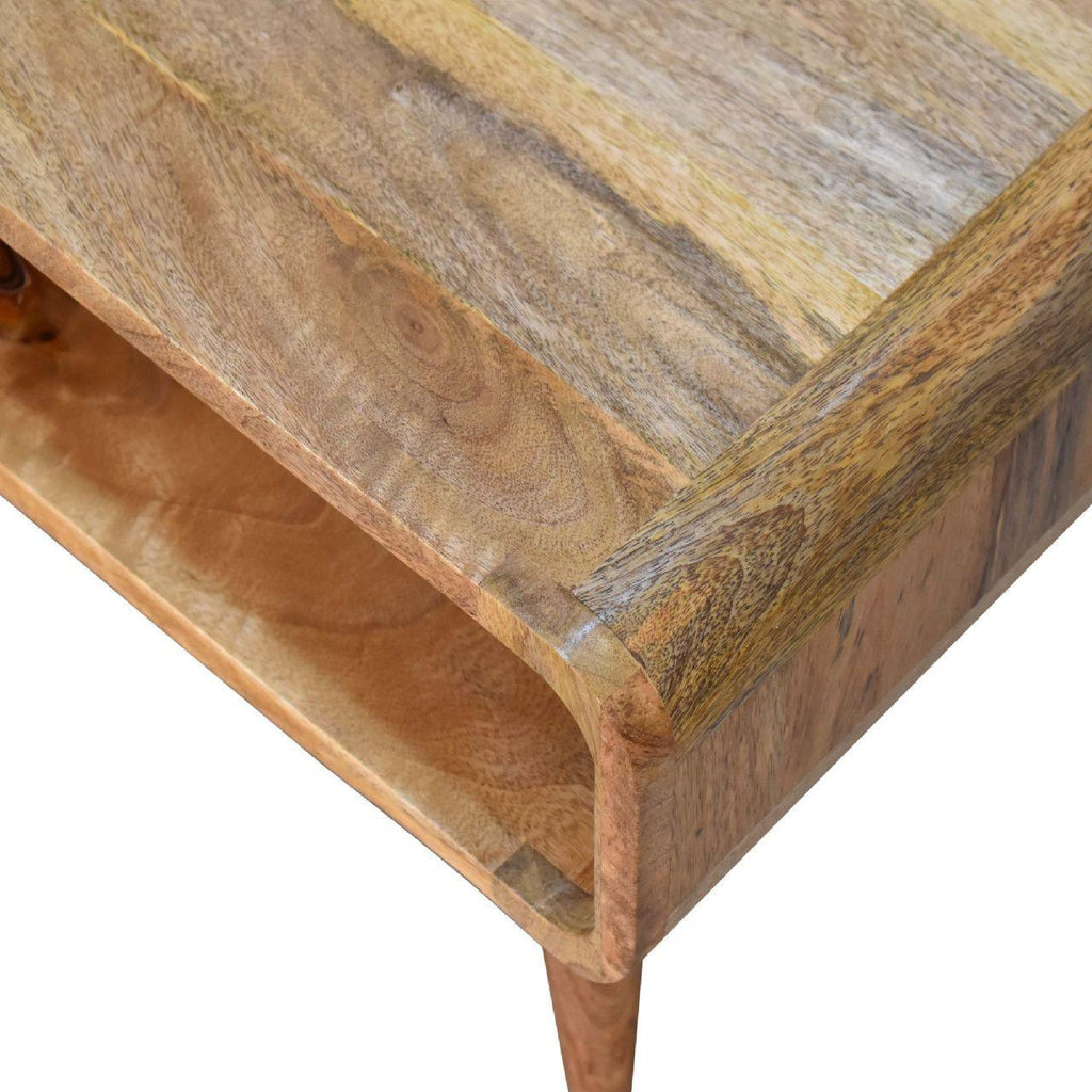 Solid Wood Open Oak-ish Media Unit.