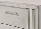 Contemporary 4-Drawer Tall Storage Chest - Mist White.