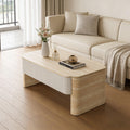 Lift Top Coffee Table with Hidden Storage for Small Spaces.