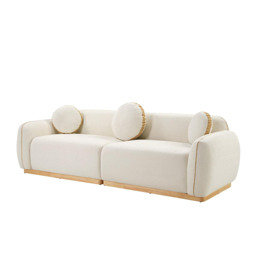 90.94'' Modern Sofa Set for Living Room with Pillows.