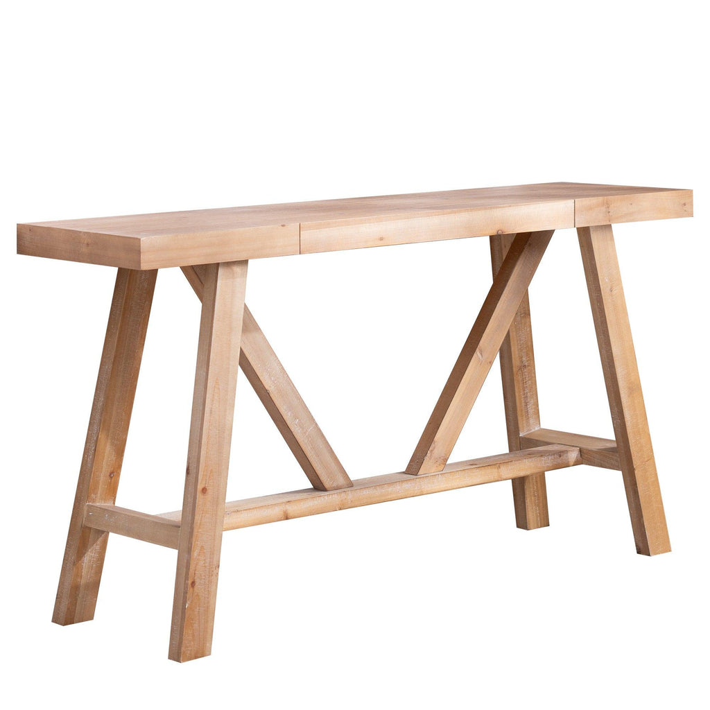 Farmhouse A-Frame Console Table - 58.5" Wide.