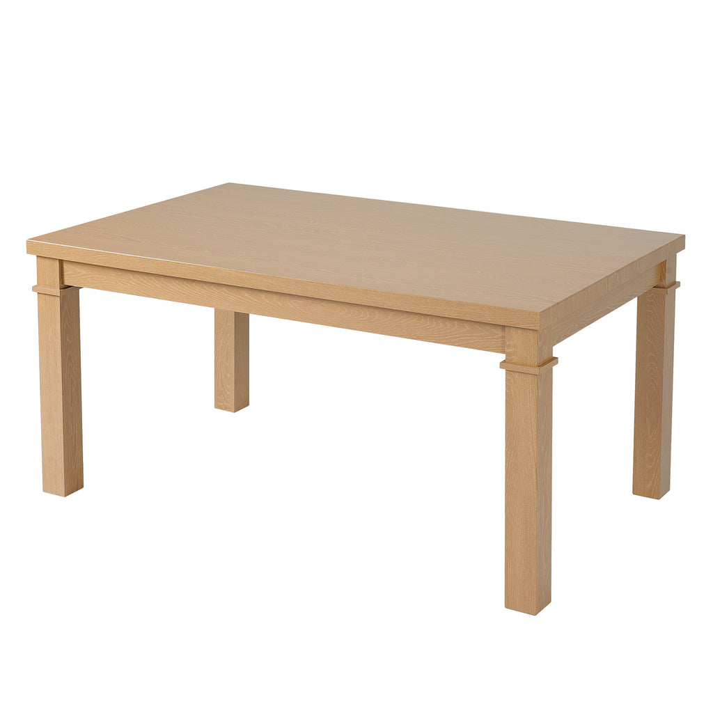 6-Piece Modern Dining Set, Rectangle Kitchen Table with 4 Upholstered Chairs & Bench, Ideal for Dining Room and Living Room, (Easy Assembly, Space Saving)