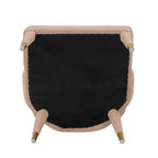 Maya Velvet Dining Chair in Nude.