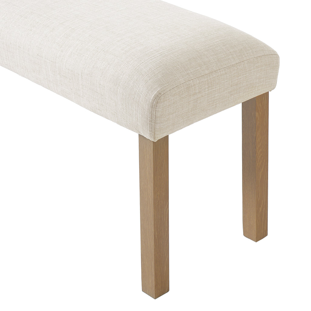 6-Piece Modern Dining Set, Rectangle Kitchen Table with 4 Upholstered Chairs & Bench, Ideal for Dining Room and Living Room, (Easy Assembly, Space Saving)