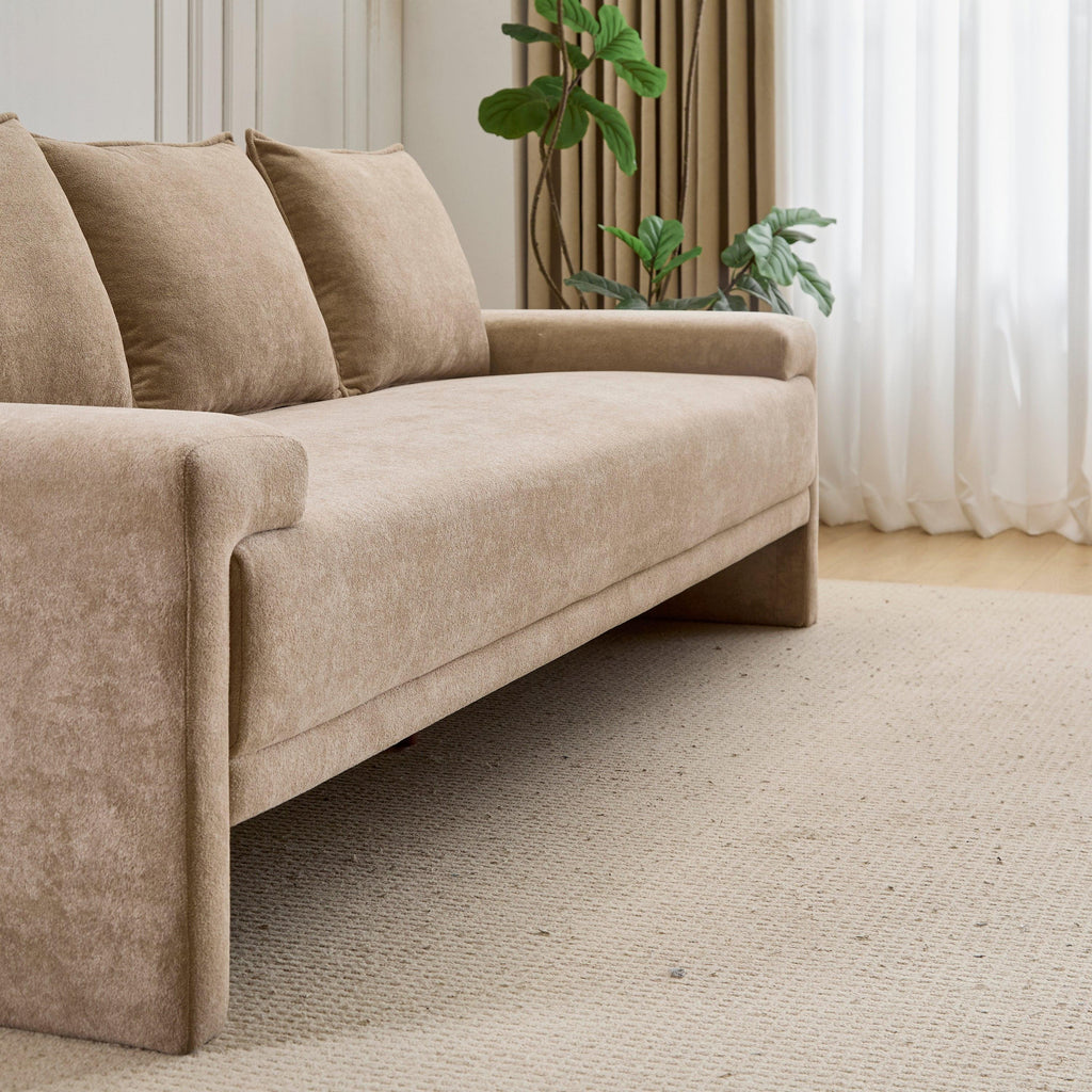 Algora 84.5 in. Modern Velvet Sofa for 3 Seating.