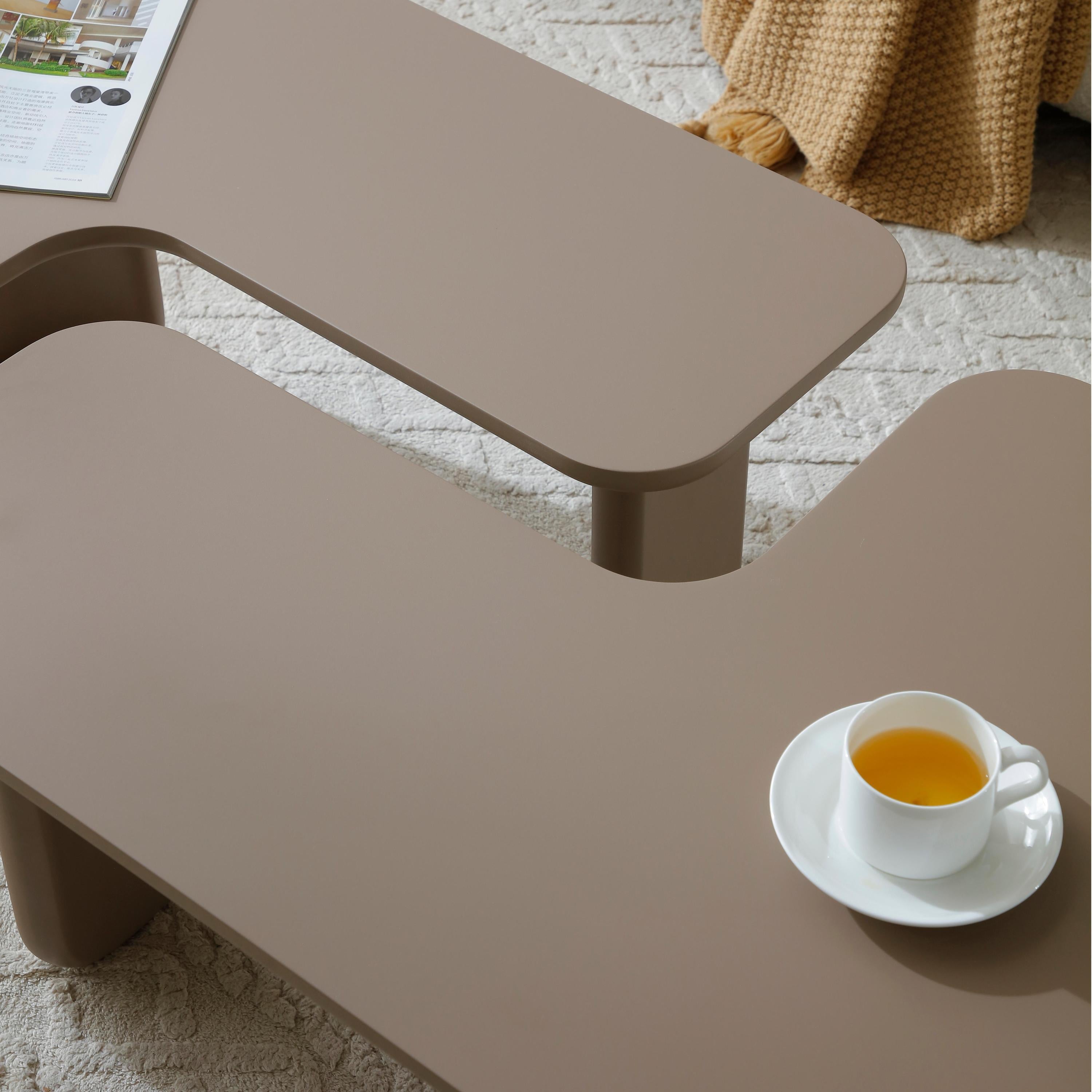 Modern Modular Coffee Table Set - Versatile Design.