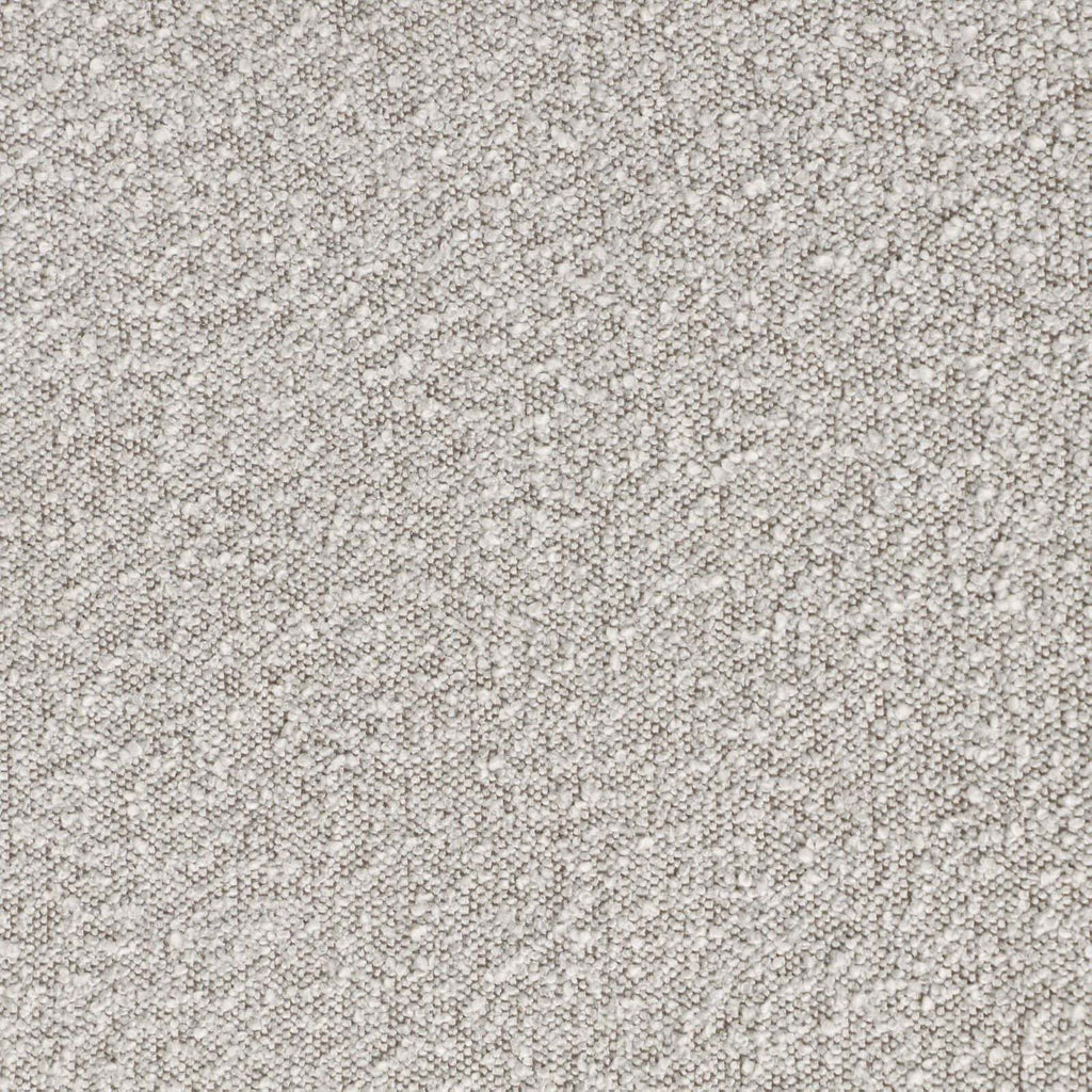 Close-up of gray boucle fabric texture used on dining chairs in the Genuine Marble Dining Table Set.
