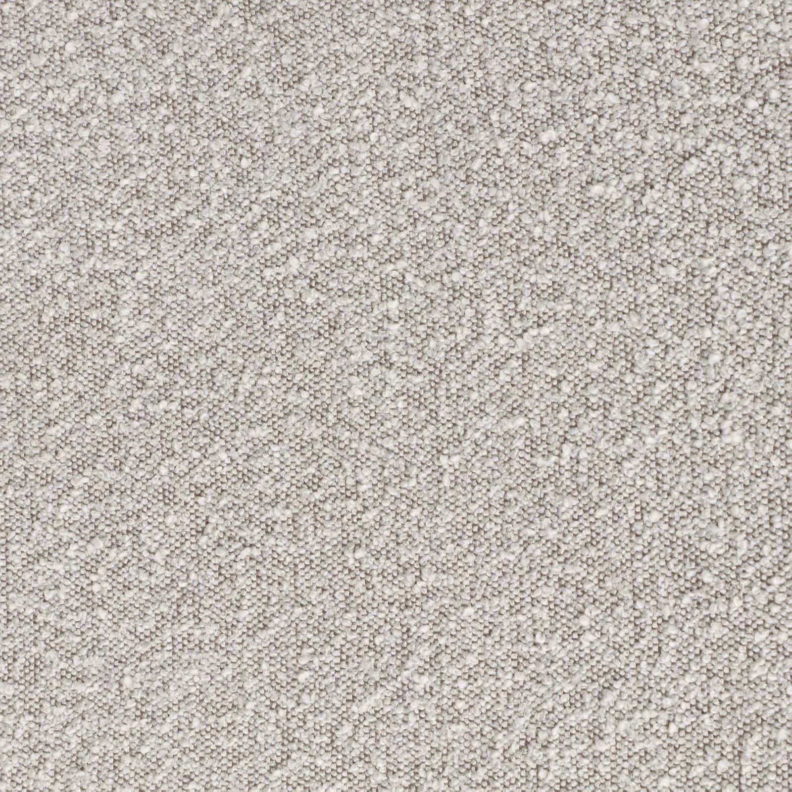 Close-up of gray boucle fabric texture used on dining chairs in the Genuine Marble Dining Table Set.
