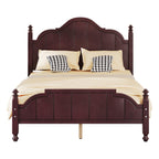 Full Size Wooden Bed Frame with Headboard, Easy Assembly.