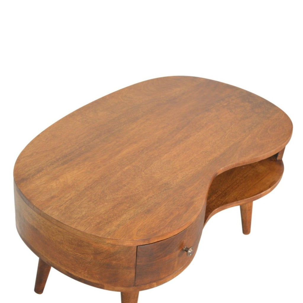 Chestnut Wave Coffee Table.