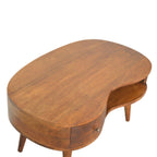 Chestnut Wave Coffee Table.