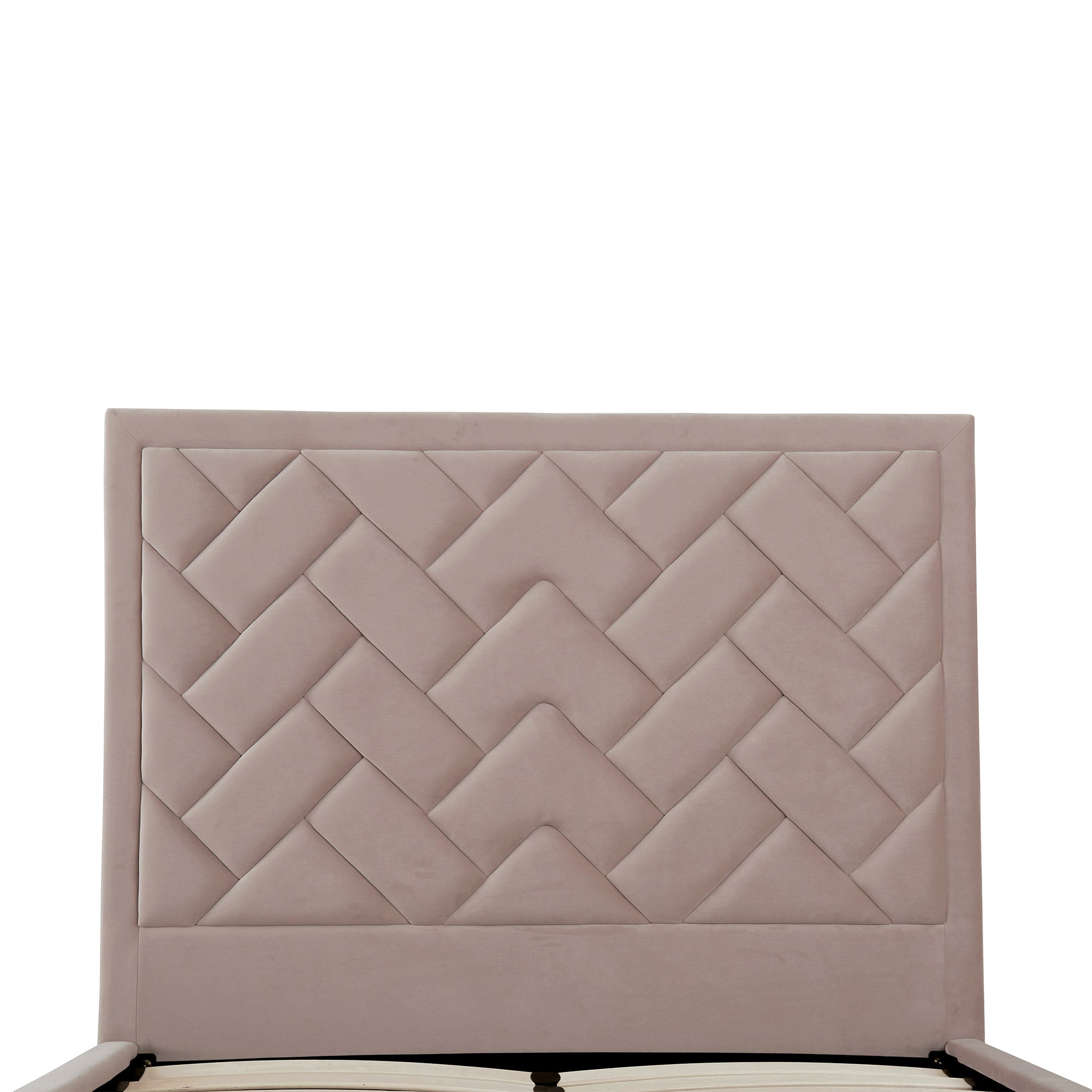 Crosby Upholstered Velvet Full Bed in Blush