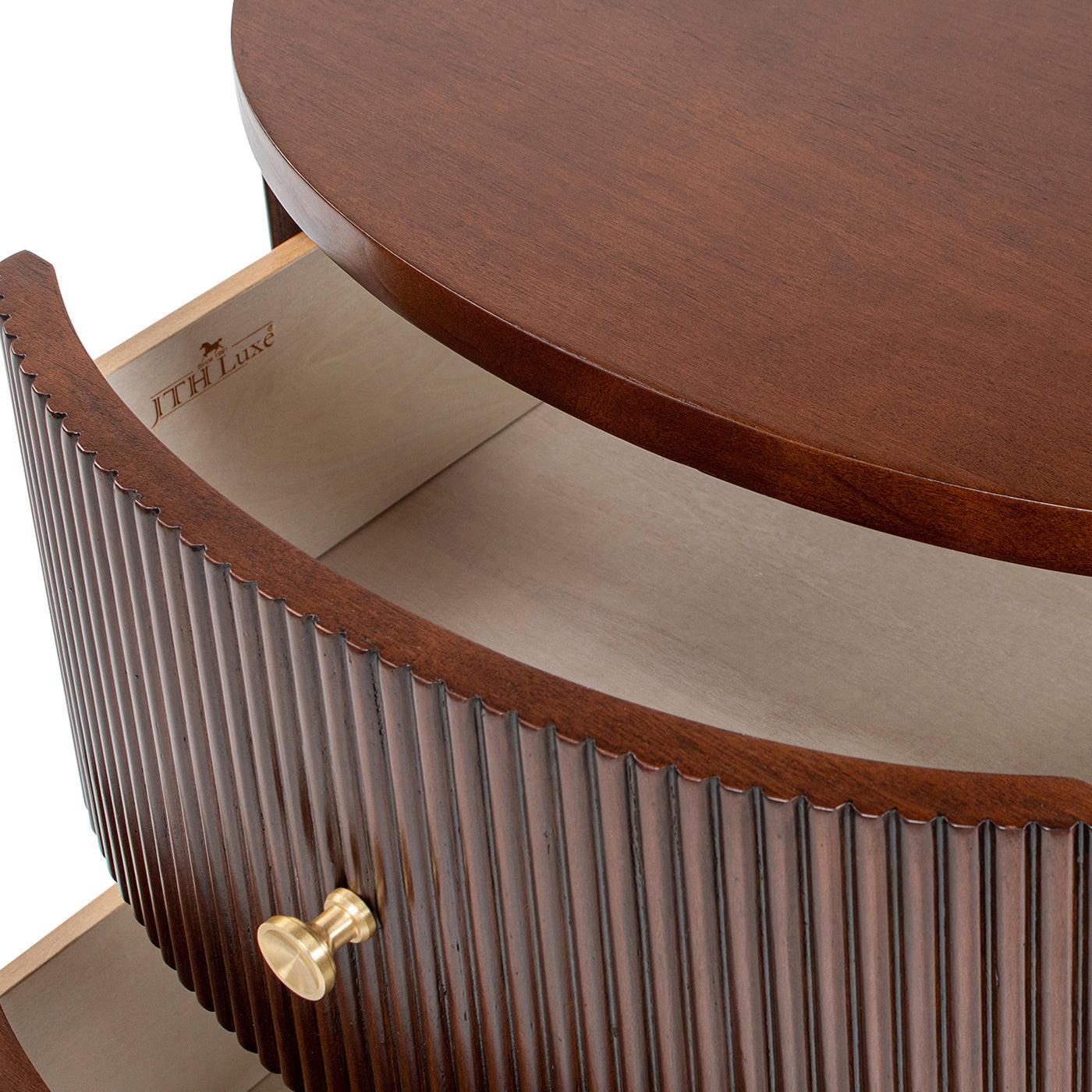 Valentine 24' Beech Wood Storage Side Table.