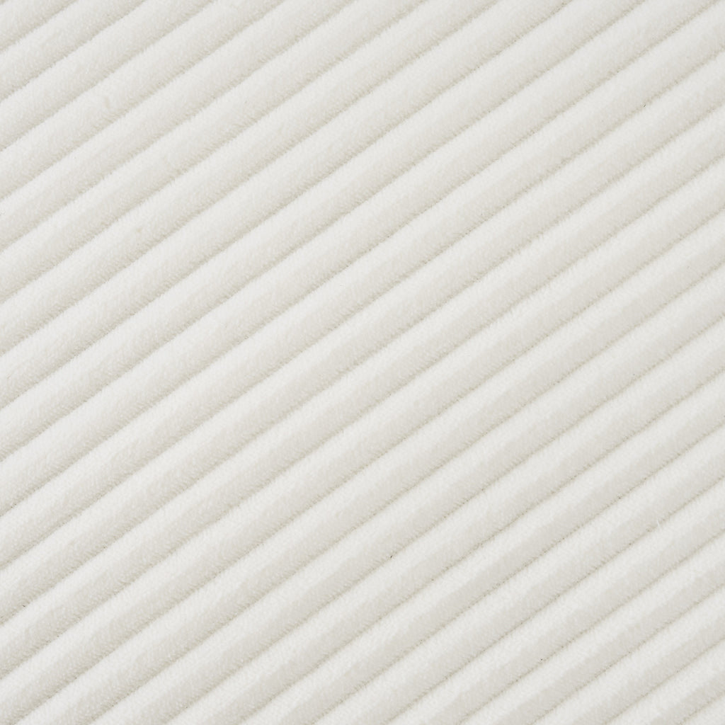 Close-up of beige corduroy fabric texture from the Modular Corduroy Sofa Beige - Stylish and Comfortable, showing soft ribbed pattern.