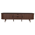 Mid Century Modern TV Stand for 70-Inch TVs with Power Outlet.