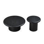 2-Piece Modern Round Coffee Table Set - Easy Assembly.