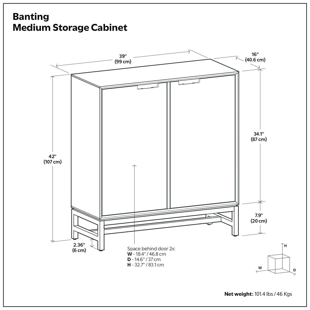 Banting Medium Storage Cabinet for Efficient Organization.