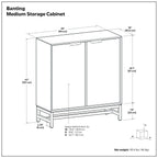 Banting Medium Storage Cabinet for Efficient Organization.