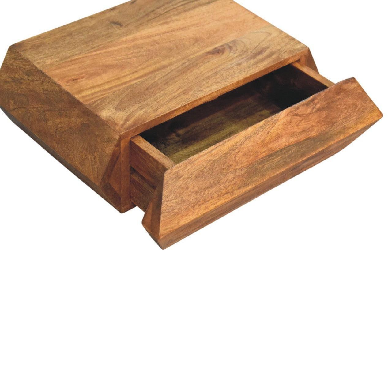 Wall-Mounted Bedside Solid Wood - Artisan Furniture Prisma.