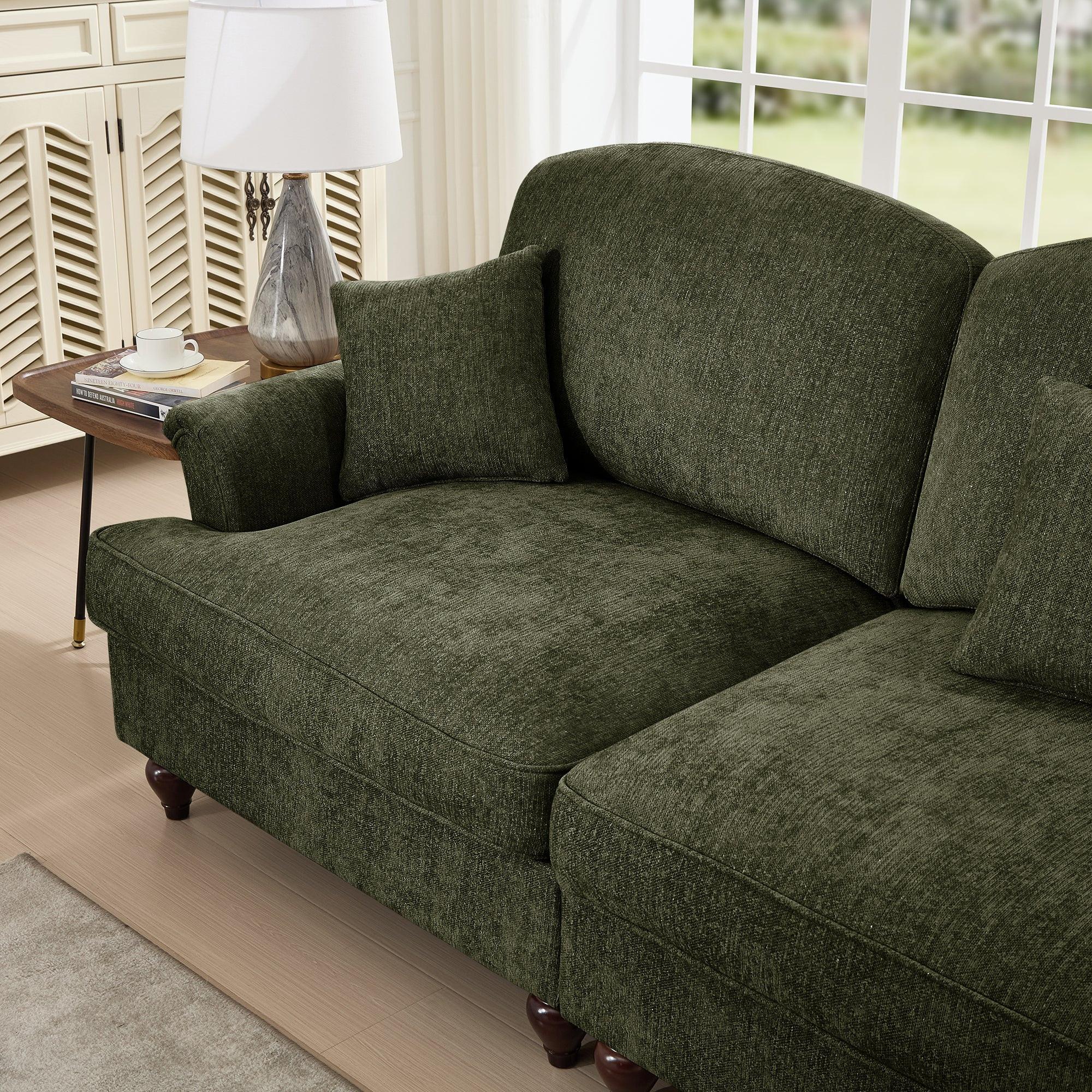 Mid Century 4 Seater Sofa with Flared Arms and Skirts.