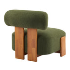 Modern Boucle Lounge Chair for Living Room and Office.