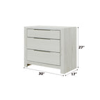 Jehoram Beige Nightstand - Synthetic Wood with dimensions 30x17x27 inches, perfect compact storage solution.