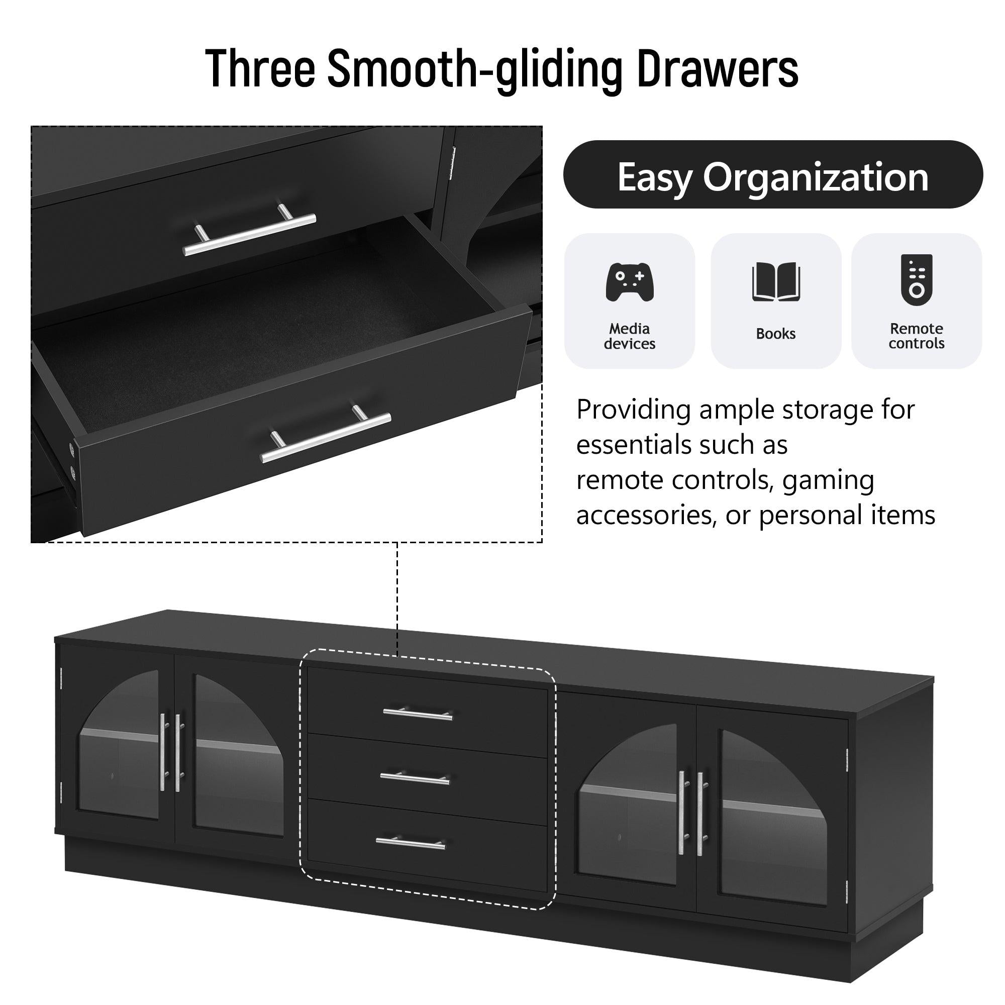 68.9'' Modern Minimalist TV Stand for TVs up to 75 Inches.